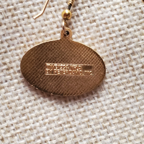 Green Bay Packers Logo Earrings - Picture 2 of 4